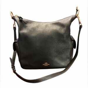 Coach Pennie Black Leather Shoulder Bag